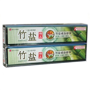 竹盐精品牙膏220g二支优惠装