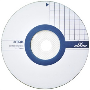 【当当销售配送】TDK CD-R80 52X 网格 50片桶装 刻录盘