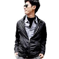 诠渡良品 都市休闲立领连帽夹克 81406