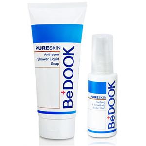 BeDOOK 去身体痘痘套装 抗痘沐浴液体皂200g+秀颈亮背露50g