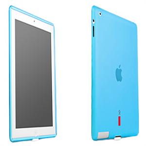 【当当自营】Capdase 卡登仕 玲珑硅胶保护套 ipad 2 清水蓝 附赠ipad2屏贴 防尘塞 支架 保护面盖
