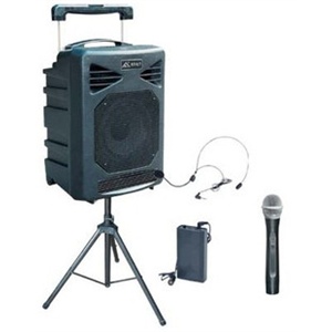 邦华SH-727移动式无线扩音器250W带汽车DVD录音卡座