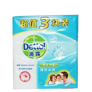 滴露中国香皂薄荷冰爽三块装125克*3
