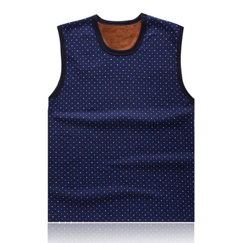 【秋冬季紧身<em>马甲男保暖</em>背心加绒内衣<em>打底</em>衫印