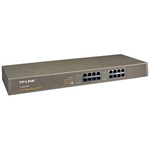 【当当自营】TP-LINK T系列 16口 全千兆 机架型非网管交换机 TL-SG1016T