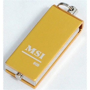 【当当销售配送】MSI微星 8G U盘 M04飞天 金黄