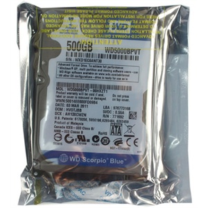 【当当自营】Western Digital 西部数据 笔记本硬盘 500GB 2.5寸 Scorpio Blue 5400转 8M SATAII WD5000BPVT