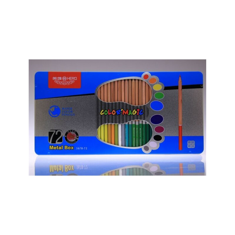 【英雄0072笔类】HERO\/英雄水溶性彩色铅笔