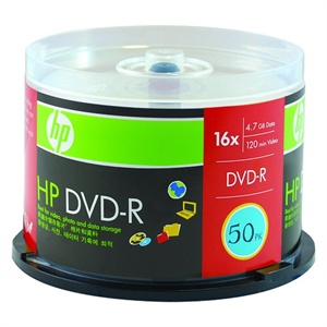 【当当自营】 HP 惠普 DVD-R 16速 4.7GB 50片桶装 刻录盘