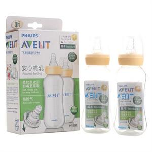 飞利浦新安怡标准口径PP奶瓶套装（8安士，240ml）（0m+）SCF97121