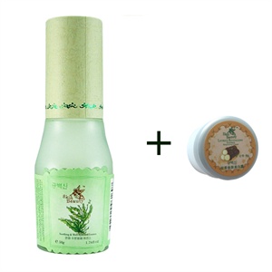 韩伊Skin Beauty系列生菜舒缓水嫩精华素50g+甘草美白霜6g