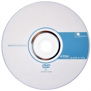 【当当销售配送】TDK DVD-R 16X 4.7GB 肯定 50片桶装 刻录盘