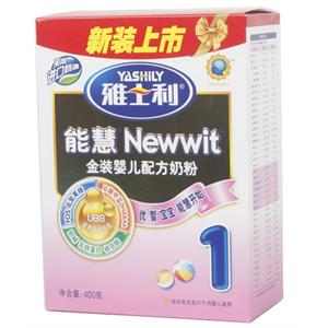 雅士利 能慧金装婴儿配方奶粉1段盒装400g