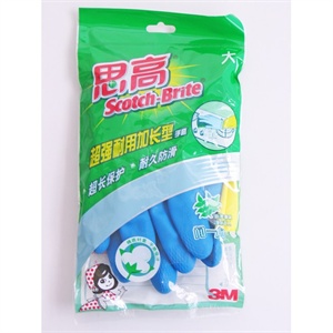 【3M网络授权】思高超强耐用加长型手套(大)