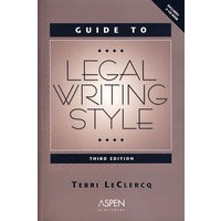 法律写作风格指南Guide to Legal Writing Style, 3E