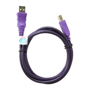 【当当自营】 MillionWell 金佳佰业 高速USB2.0 紫色打印线 3米 AM/BM