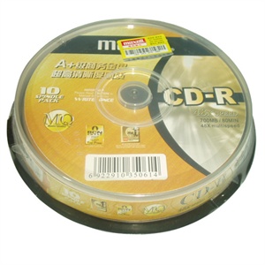 maxell麦克赛尔 CD-R80(10s)金盘系列