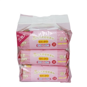 莎尼 宝宝柔冬季装湿巾80片*3