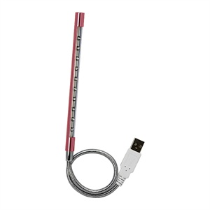 [当当销售配送]Mego金属时尚超亮LED阅读灯 USB-LED10PK粉红色