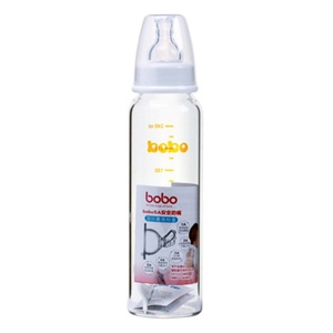 bobo 乐儿宝 玻璃奶瓶240毫升标准口径中流量BP518