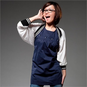 上海添香 电磁波防护四颗珍珠马夹22117藏青XXL