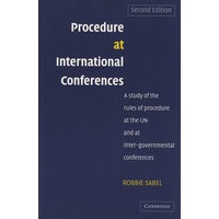 Procedure at International Conferences国际会议程序：联合国与政府间会议议事规则研究