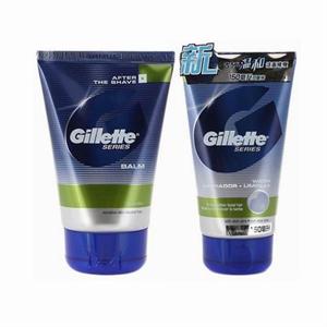 Gillette吉列 温和洁面啫喱150ml+男士护肤露100ml（赠品）