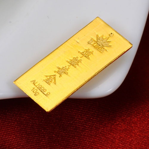 萃华金店 千足金黄金精品金条 投资金条 10.00g