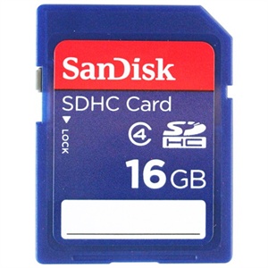 [当当销售配送]SanDisk 16GB 标准SDHC存储卡 (Class4)