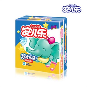 安儿乐舒适透气尿片小号40片/包 S