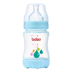 bobo 乐儿宝 PP新型塑料防吐安全奶瓶150毫升慢流量BP341