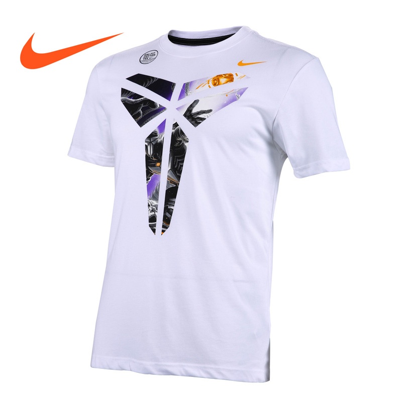 nike 耐克 男 as kobe logo tee 科比短袖针织衫 611283 2014夏 _白色