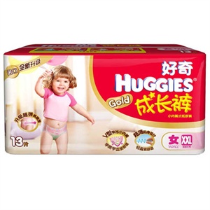 好奇 成长裤加加大号女宝宝 13片装