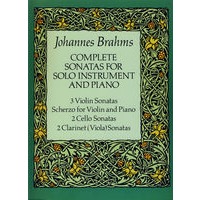 （勃拉姆斯奏鸣曲和钢琴独奏曲谱）Complete Sonatas for Solo Instrument and Piano