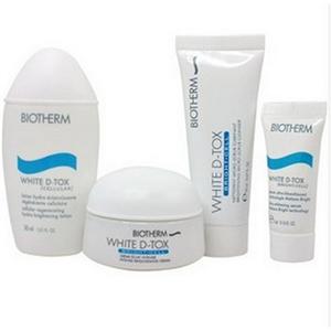 Biotherm 碧欧泉 美白旅行四件套（净透白面霜15ml +透白精华露5ml+深海源萃白爽肤水30ml+净透洁面膏20ml）