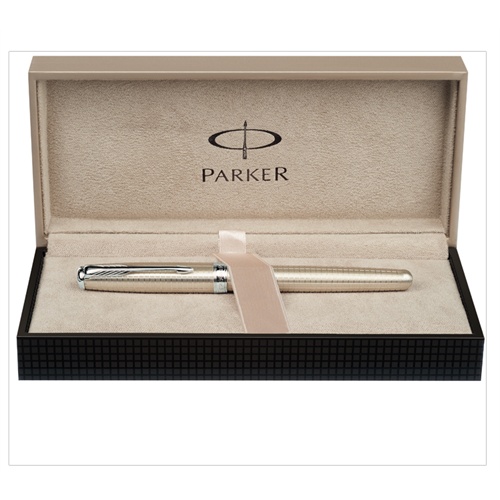 parker 派克签字笔 parker 派克08卓尔纯银格子纹金夹宝珠笔/签字笔