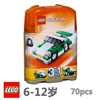 LEGO 乐高 CREATOR创意百变系列 迷你运动车 L6910 (适合6-12岁，70pcs)
