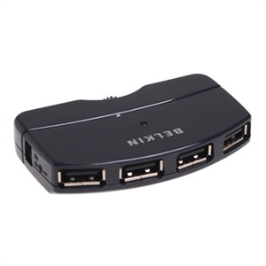 【当当自营】贝尔金（BELKIN） 便携式4口迷你集线器USB2.0 F5U707zhMOB-OE