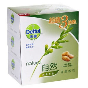 滴露 自然润泽养肤健康香皂115g×3