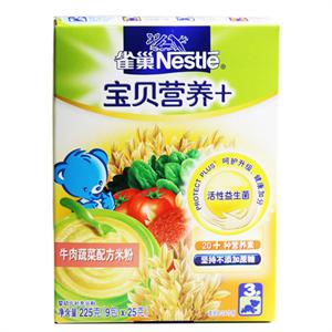 雀巢 牛肉蔬菜米粉 225g/盒