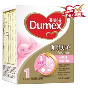 多美滋 金装优阶贝护婴儿配方奶粉1段 400g/盒（新品上市）