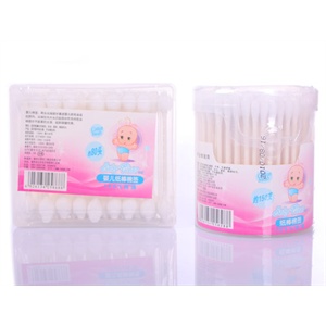 babyclear 贝清 特色保健棉签组合(方盒纸棒保健绵签80头+弹盖纸棒棉签150支)