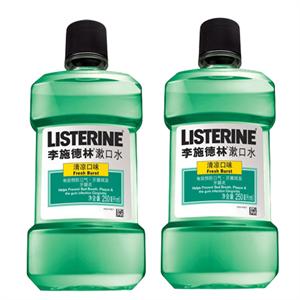 李施德林 漱口水清凉口味500ml*2瓶特惠装