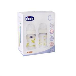 Chicco 智高 PP宽口奶瓶配硅胶奶嘴150ml套装