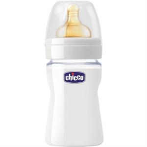 Chicco 智高宽口玻璃奶瓶150毫升配橡胶奶嘴
