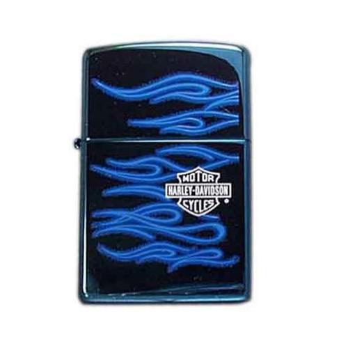 zippo-哈雷蓝冰火焰