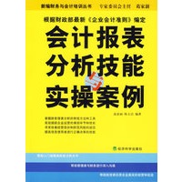 会计报表分析技能与实操案例