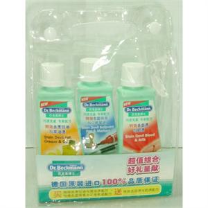 Dr.Beckmann贝克曼 去烹饪油与菜油渍配方50ml+去圆珠笔与记号笔迹配方50ml送特效去血渍与奶渍配方50ml套装