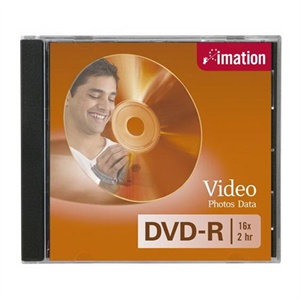 【当当销售配送】IMATION 怡敏信 DVD-R 16X 4.7GB 商务银盘 单片盒装 刻录盘