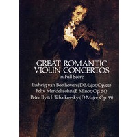 贝多芬著名的浪漫小提琴协奏曲全谱Great Romantic Violin Concertos in Full Score